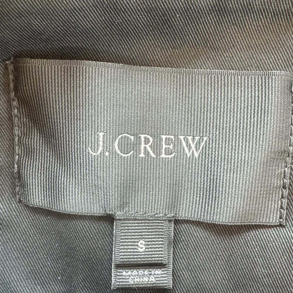 J. Crew Utility Safari Resin-Coated Jacket Black Size S